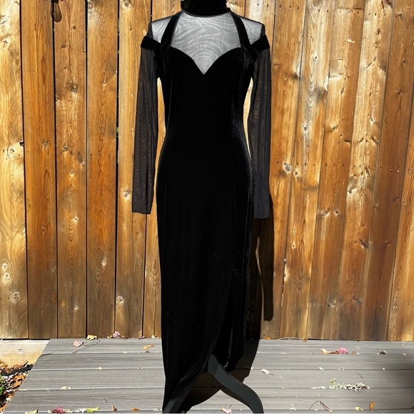 Night Way Collections Black Long Sleeve Dress - Picture 1 of 5